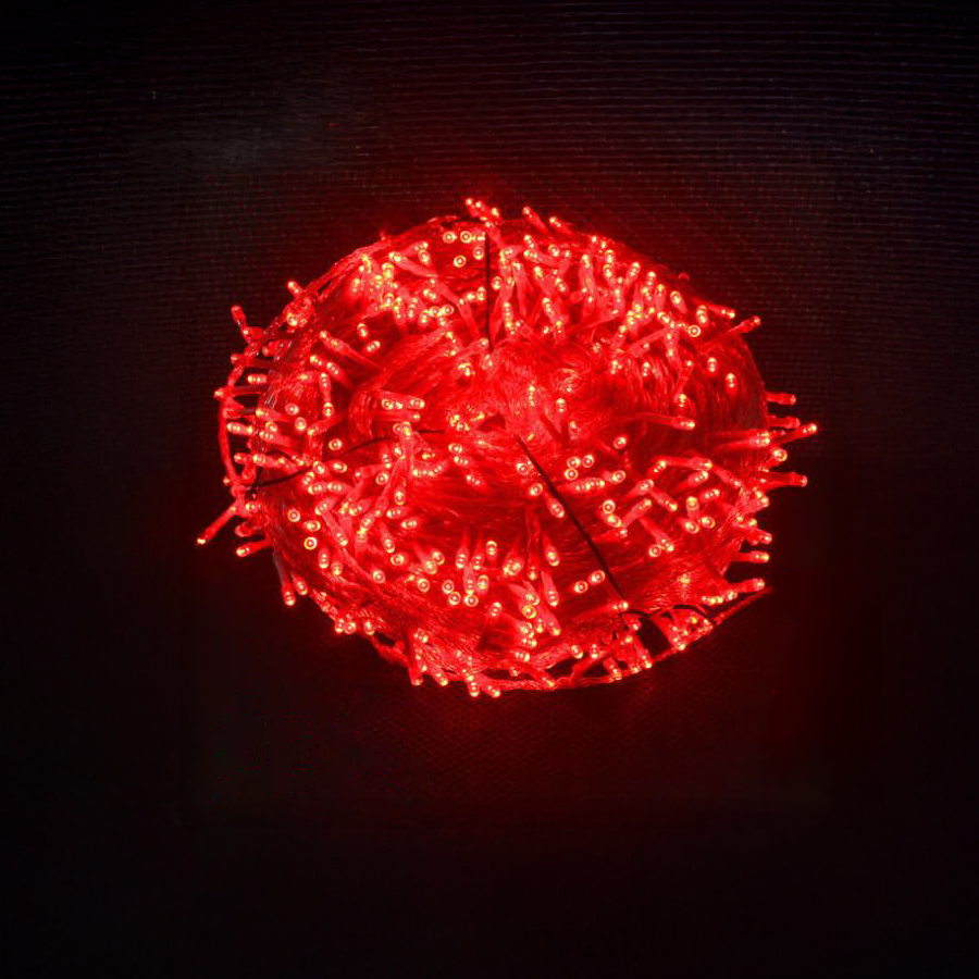 200 Luces LED Rojas Navidad – 20 Metros
