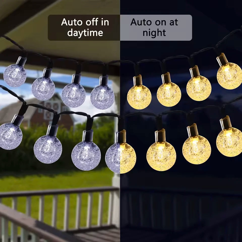 Guirnalda Solar 30 Luces LED Redondas
