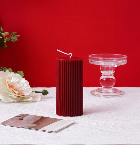 Vela Roja Navideña 5x10 cm
