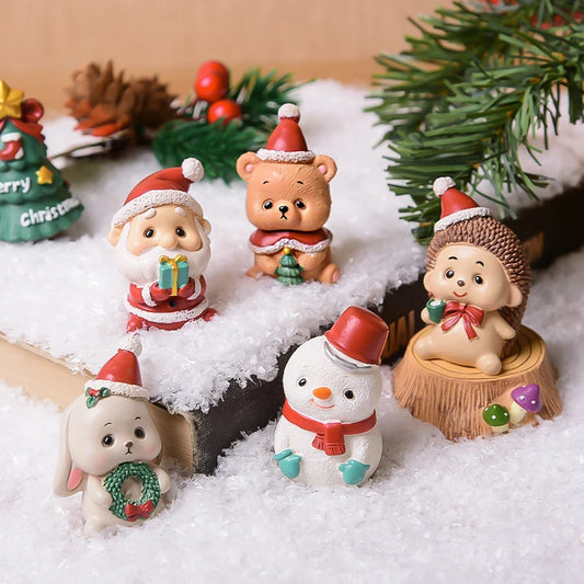 Mini Figura de Osito Navideño – 5 cm