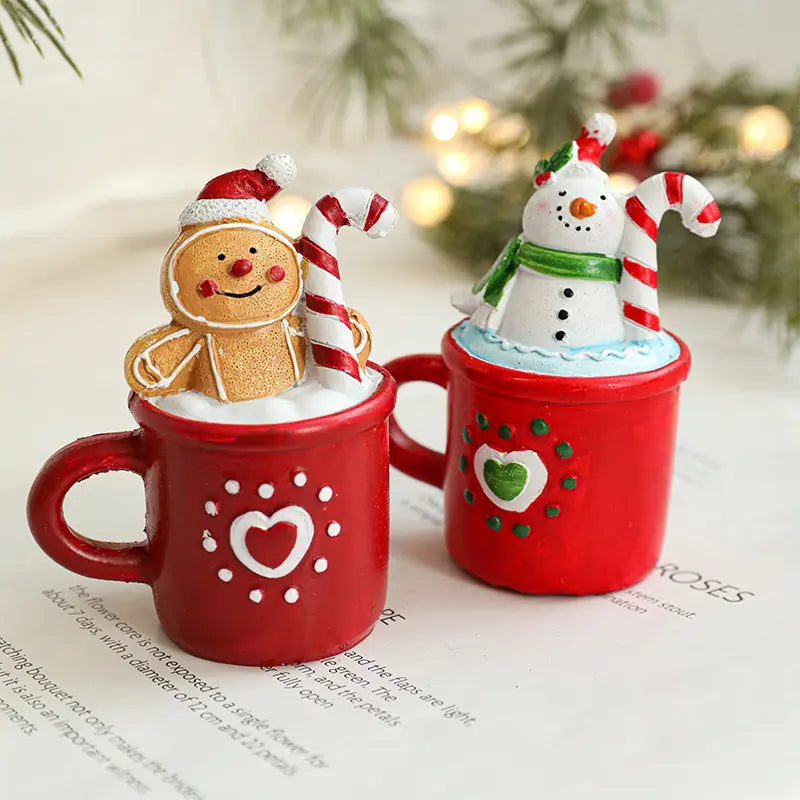 Adorno Navideño Tazón Muñeco de Nieve – 9,5 cm