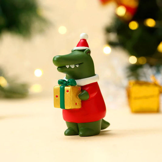 Adorno Navideño Mini Cocodrilo – 6,6 cm