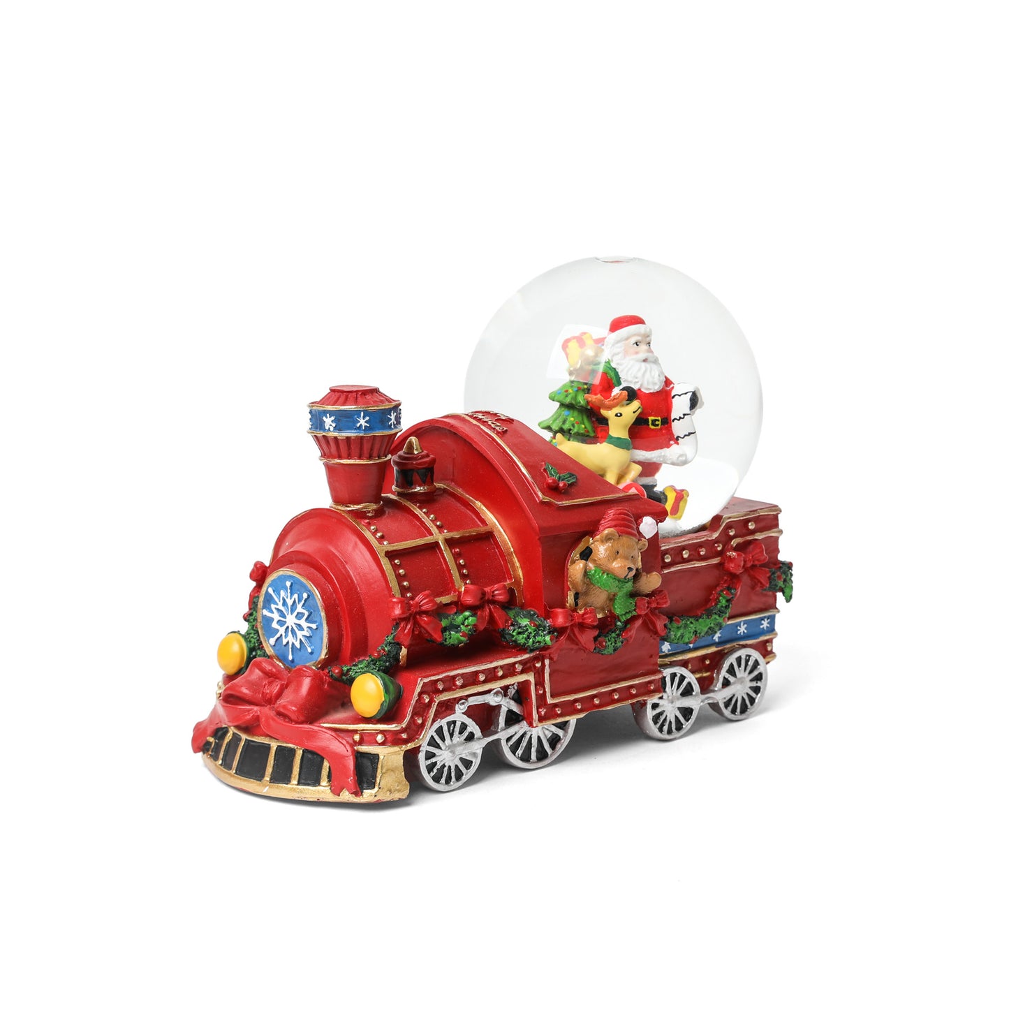 Globo de Agua Tren Navideño con Santa - 19,5 cm