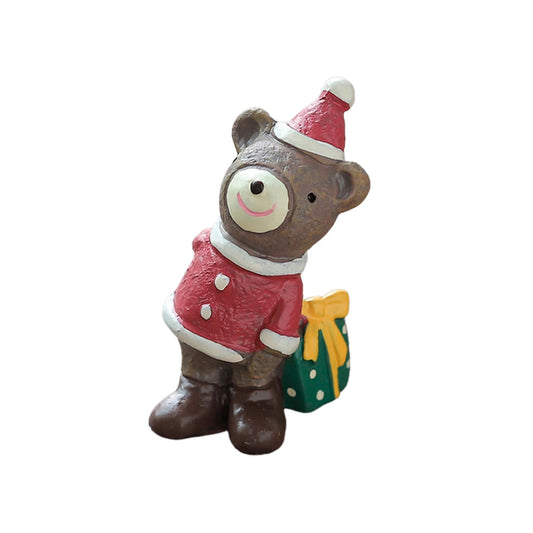 Mini Figura de Osito Navideño – 7 cm