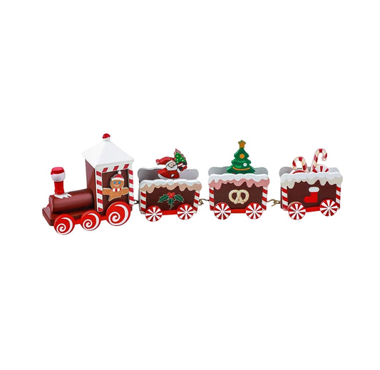 Trencito Navideño de Madera – 20 cm