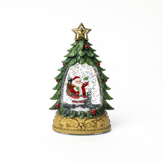 Adorno Navideño Santa en Árbol Iluminado – 14 cm