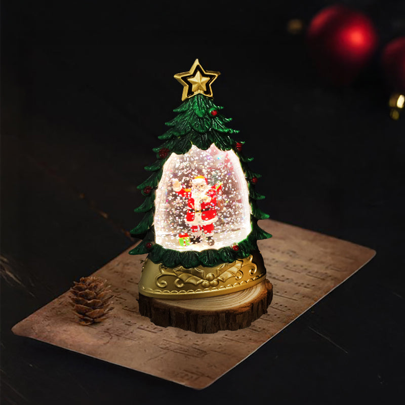 Adorno Navideño Santa en Árbol Iluminado – 14 cm