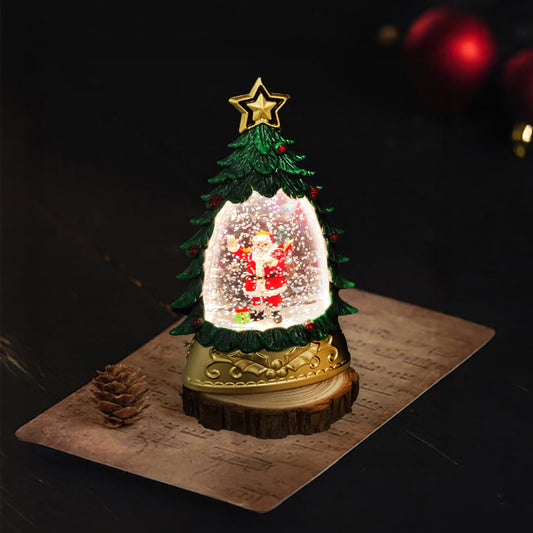 Adorno Navideño Santa en Árbol Iluminado – 14 cm