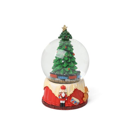 Bola de Nieve Navideña con Árbol – 17 cm