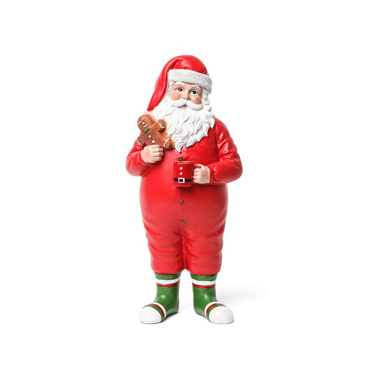 Santa en Pijama con Galleta – 31 cm