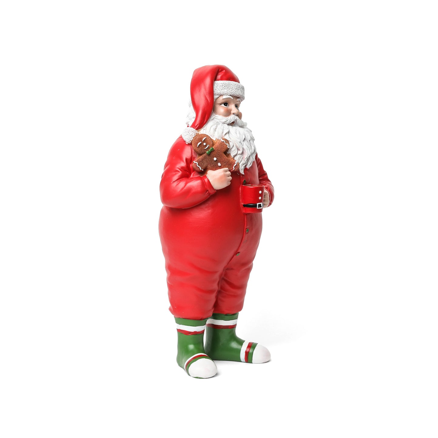 Santa en Pijama con Galleta – 31 cm