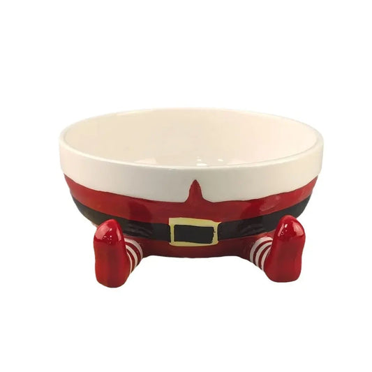 Bowl Navideño Santa Claus con Patitas - 24 cm