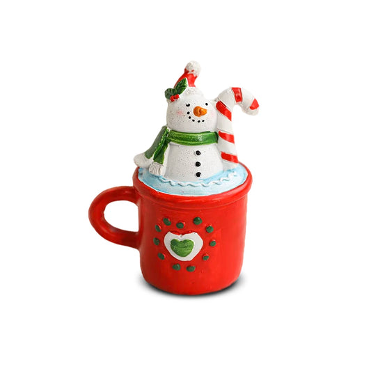 Adorno Navideño Tazón Muñeco de Nieve – 9,5 cm
