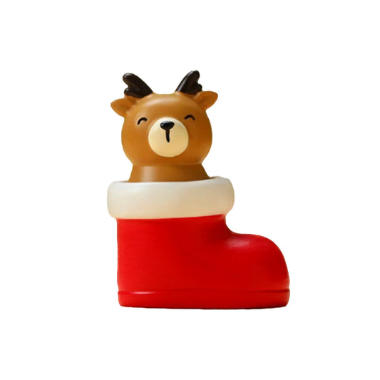 Adorno Navideño Mini Reno en Bota – 6 cm