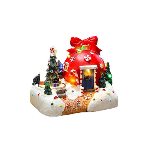 Casa Navideña animada – 18,5 cm