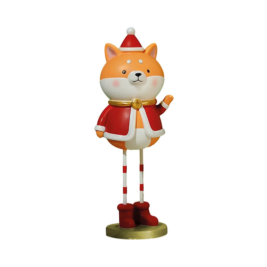 Figura Zorro Navideño de Pie – 21 cm