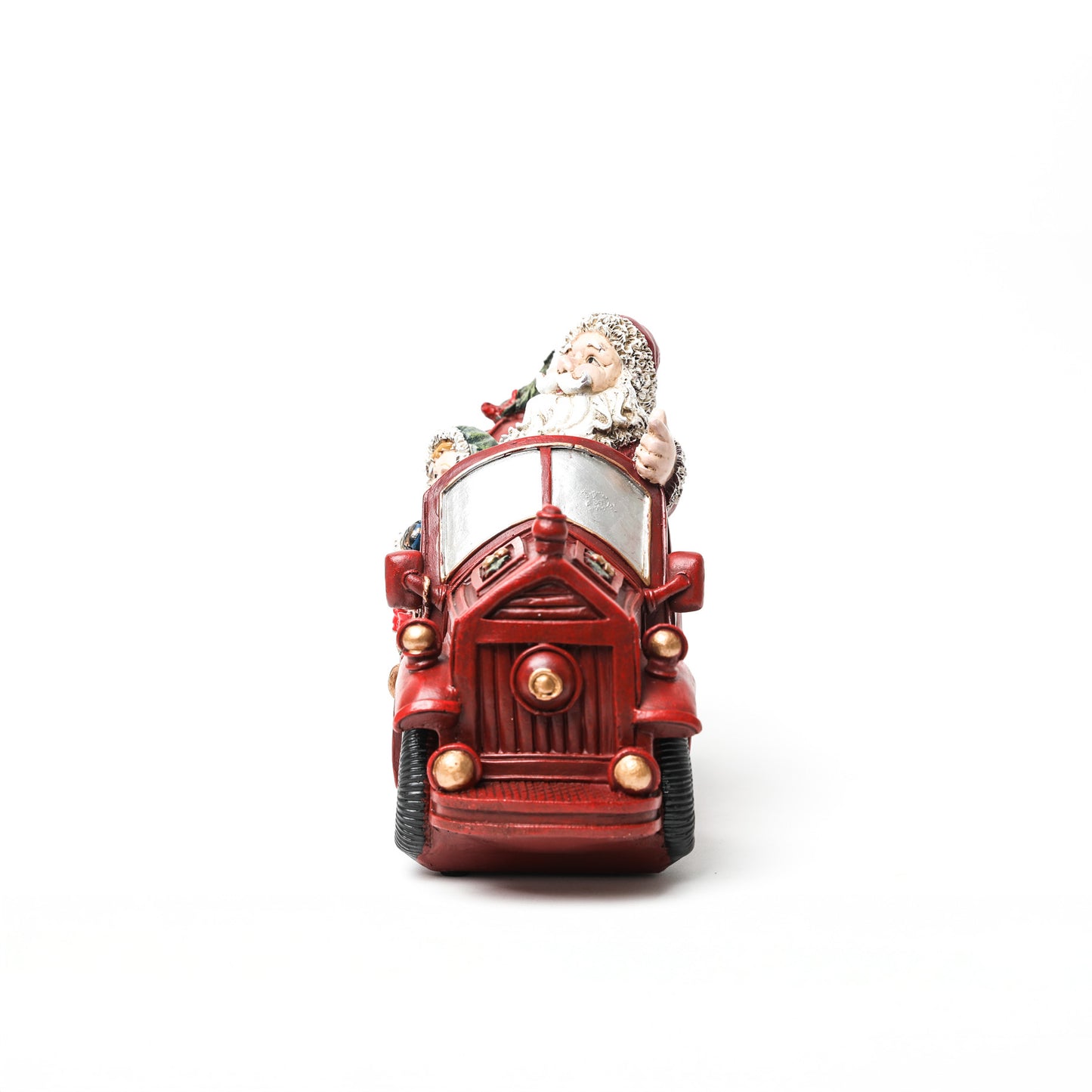 Auto Navideño Vintage con Santa - 32 cm