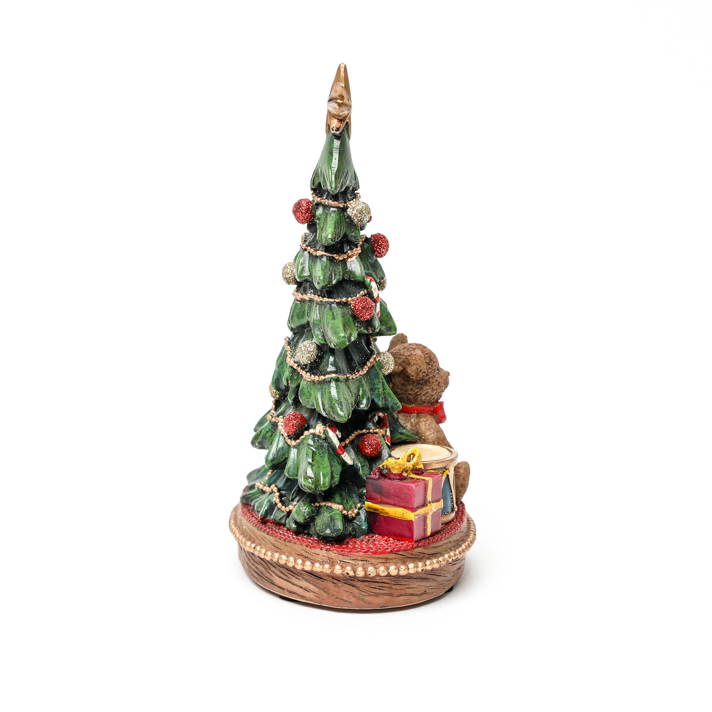 Árbol Navideño con Regalos Vintage -  17 cm