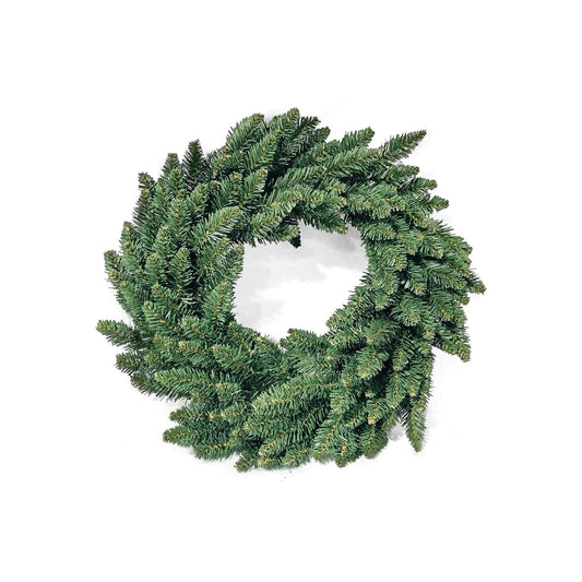 Corona Navideña Verde Clásica - 56 cm